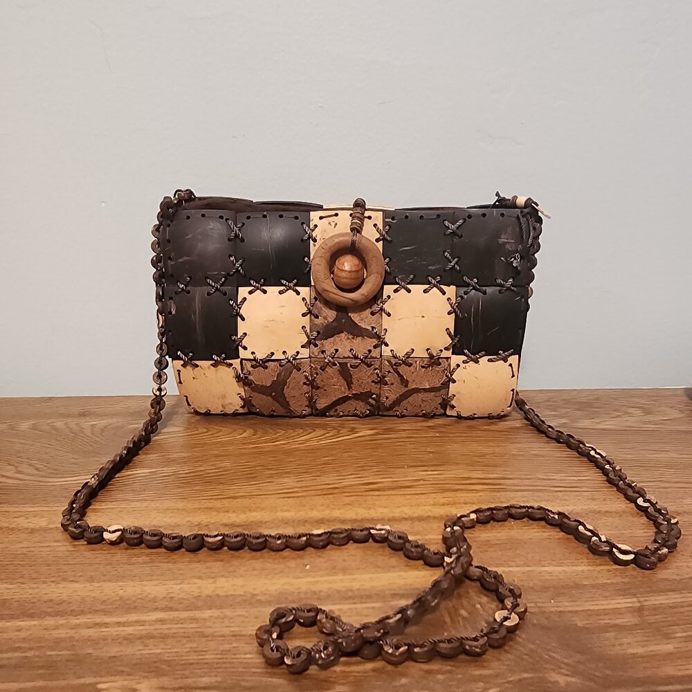 Vintage Coconut Shell Purse